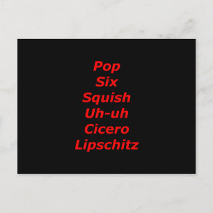 Cell Block Tango Briefkaart