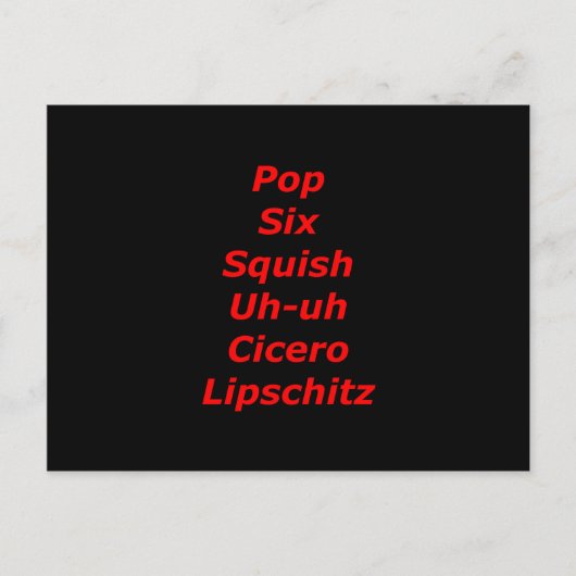 Cell Block Tango Briefkaart (Voorkant)