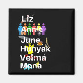 Cell Block Tango Name Magnet Magneet (Voorkant)