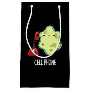 Cell Phone Funny Biology Science Pun Dark BG Klein Cadeauzakje