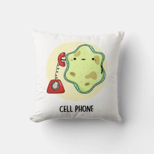 Cell Phone Funny Biology Science Pun Kussen