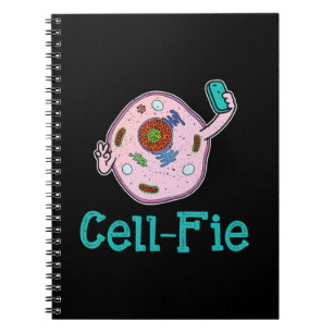 CellFie Funny Biology Science Teacher Pun Gift Notitieboek