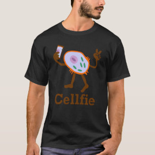 Cellfie Selfie Funny Biology Science Teacher Stud T-shirt