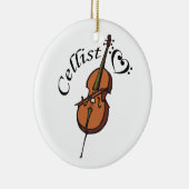 Cellist Keramisch Ornament (Rechts)