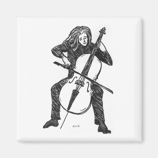 Cellist magneet (Voorkant)