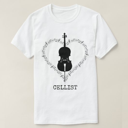 Cellist T-shirt (Design voorkant)