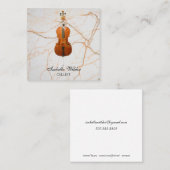 Cellist Vierkante Visitekaartje (Voorkant / Achterkant)