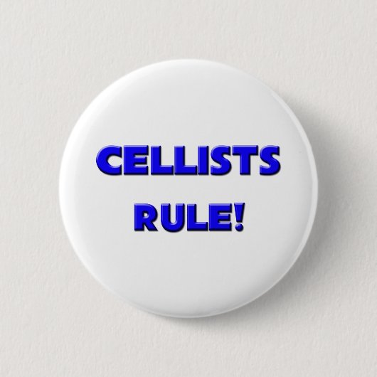 Cellists Rule! Ronde Button 5,7 Cm (Voorkant)
