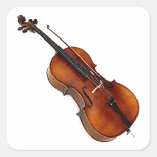 "Cello 1"-geschenken en -producten Vierkante Sticker