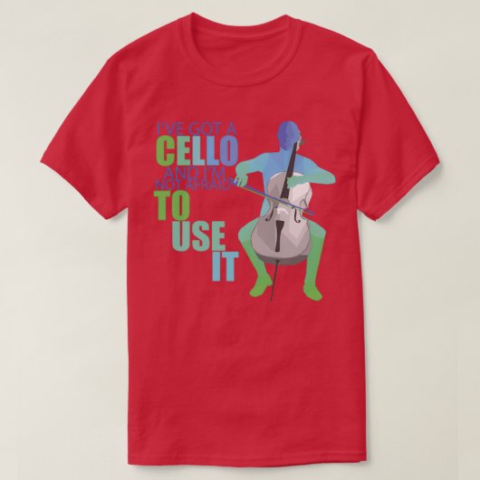 Cello 7 t-shirt (Design voorkant)