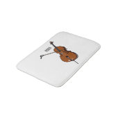 Cello-afbeelding cartoon badmat (Gekanteld)