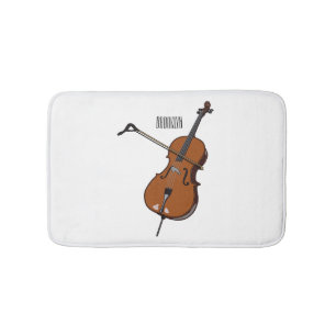 Cello-afbeelding cartoon badmat