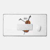 Cello-afbeelding cartoon bureaumat (Keyboard & Muis)