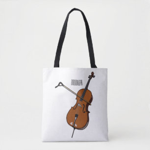 Cello-afbeelding cartoon draagtas