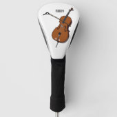 Cello-afbeelding cartoon golfheadcover (Voorkant)