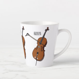 Cello-afbeelding cartoon latte mok