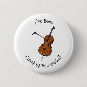 Cello-afbeelding cartoon ronde button 5,7 cm