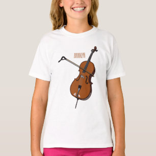 Cello-afbeelding cartoon t-shirt