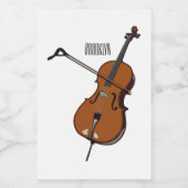 Cello-afbeelding cartoon voedselcontainer etiket (Enkel label)