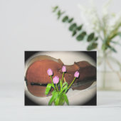 Cello avec carte postale Tulips (Debout devant)