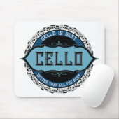 Cello Best Music Note Circle Muismat (Met muis)