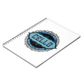 Cello Best Music Note Circle Notitieboek (Linkerzijde)