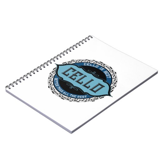 Cello Best Music Note Circle Notitieboek (Linkerzijde)