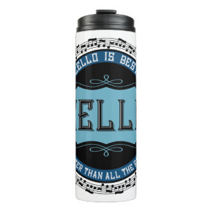 Cello Best Music Note Circle Thermosbeker