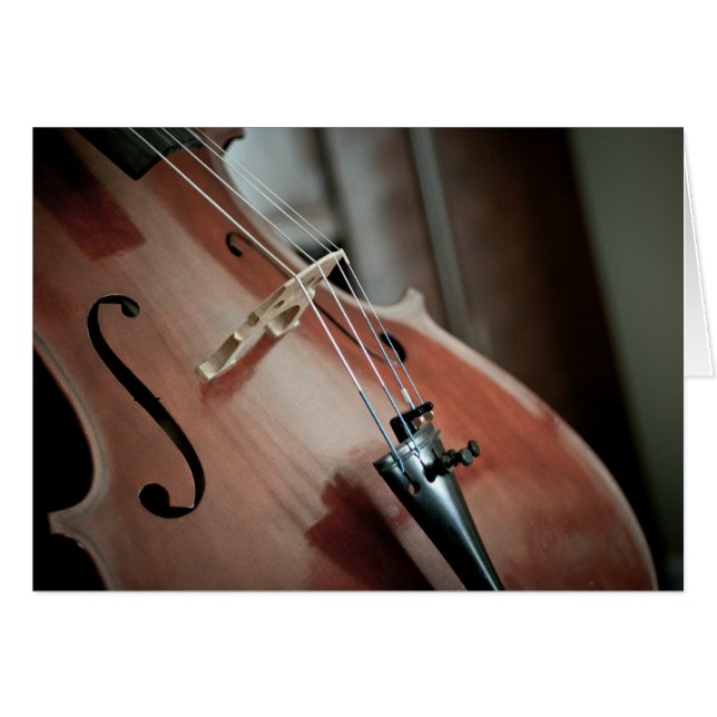 Cello Blank Kaart (Voorkant Horizontaal)