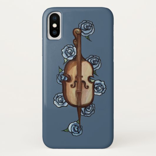 Cello Blue Roos Orchestra Art Case-Mate iPhone Case (Achterkant)