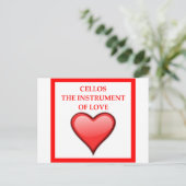 CELLO BRIEFKAART (Staand voorkant)