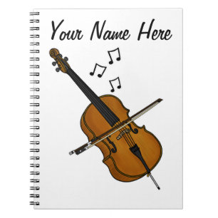 Cello Cellist Muzikant Muziek Leraar Custom Notitieboek