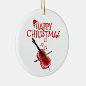 Cello Cellist String Muzikant Kerst Ornament (Rechts)
