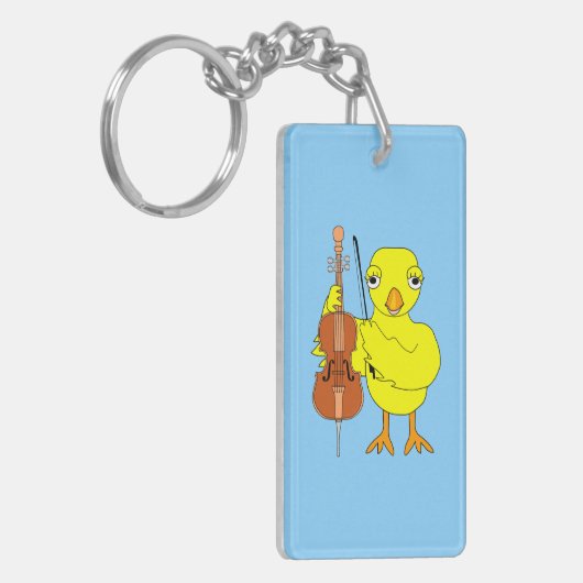 Cello Chick Sleutelhanger (Voorkant Links)