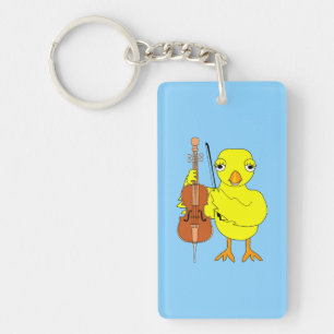 Cello Chick Sleutelhanger