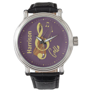 Cello Classical Musician Music Persoonlijk Horloge