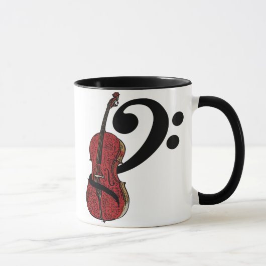 Cello Clef Mug (Droite)