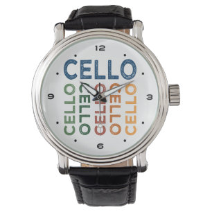 Cello Colorful Horloge