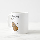 Cello Custom Mug Cellist String Musicien Cadeau (Devant gauche)