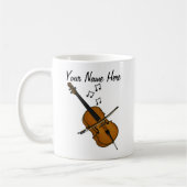 Cello Custom Mug Cellist String Musicien Cadeau (Gauche)