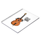 Cello Daar Cute Music Pun Notitieboek (Linkerzijde)