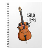 Cello Daar Cute Music Pun Notitieboek (Voorkant)
