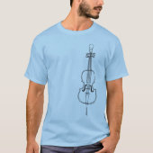 Cello Drawing T-shirt (Voorkant)