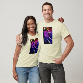 Cello en spiral American Apparel V-nek shirt