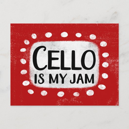 Cello est ma carte postale (Devant)