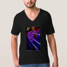 Cello et spiral American Apparel T-shirt col V