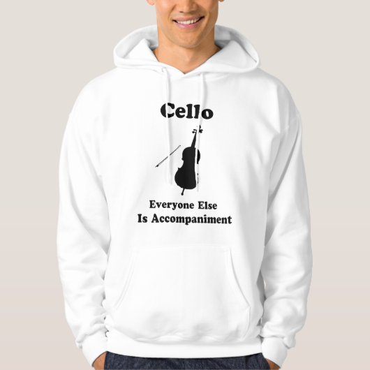 Cello Funny Joke Gift Hoodie (Voorkant)