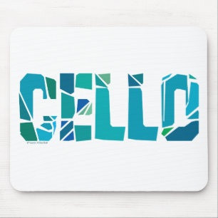 Cello gebarsten muismat