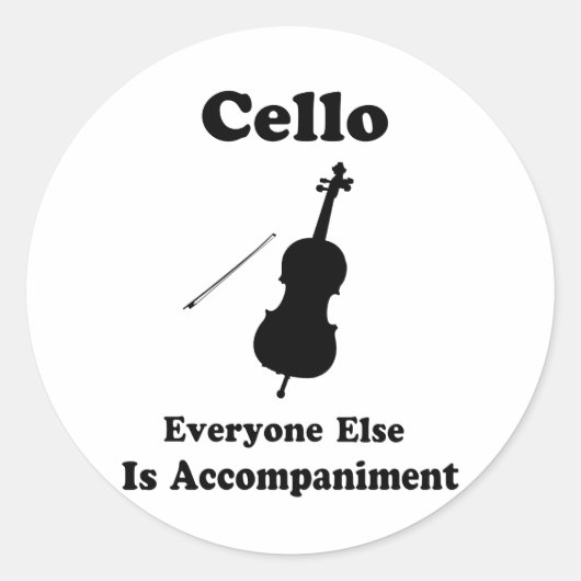 Cello Gift Ronde Sticker (Voorkant)
