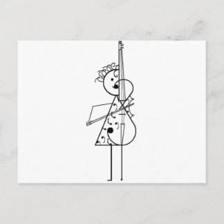 Cello Girl Briefkaart